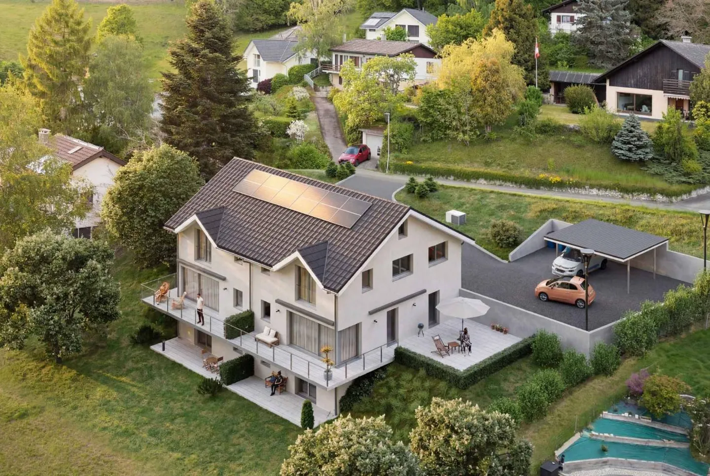 NEUE VILLA: Eine privilegierte Lebensumgebung zwischen See und Bergen! - Foto 2 von 13