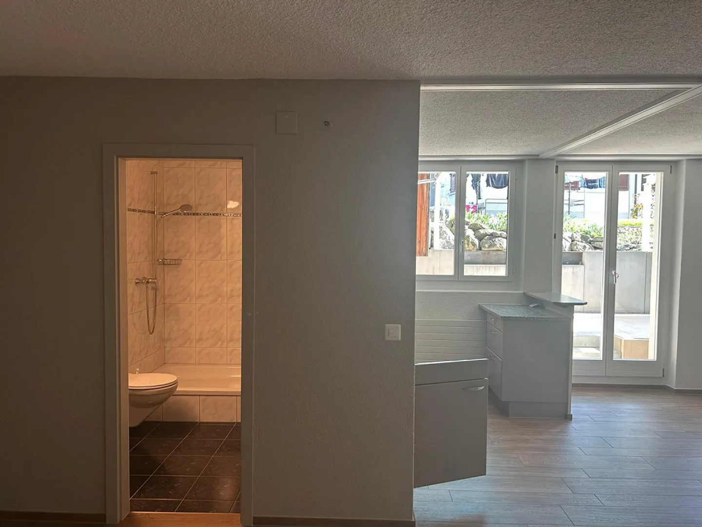 Appartamento 1,5 locali (UG) con terrazza giardino e padiglione in vetro - Foto 6 di 11