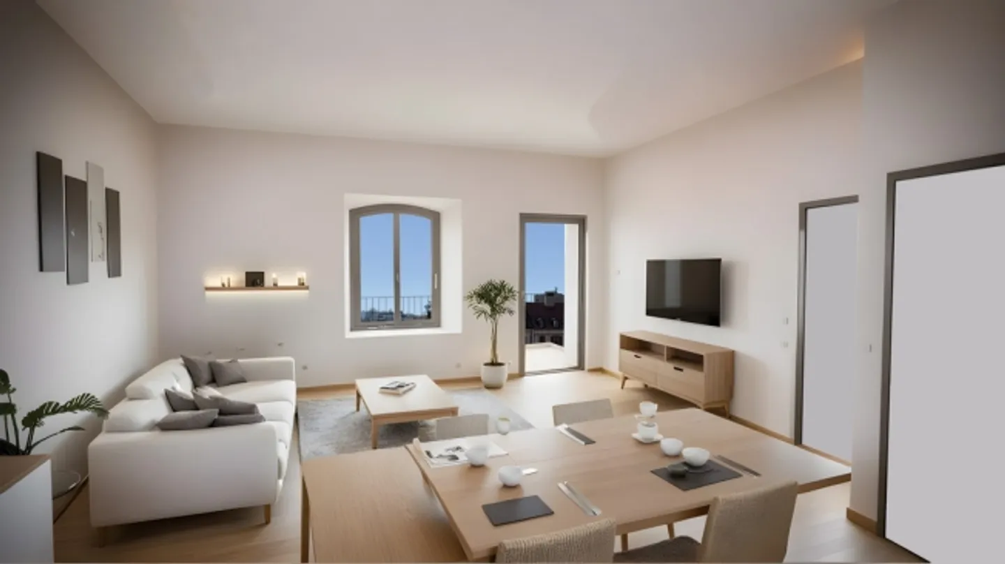 Appartement à colombages de 2,5 pièces avec balcon - Photo 4 sur 7