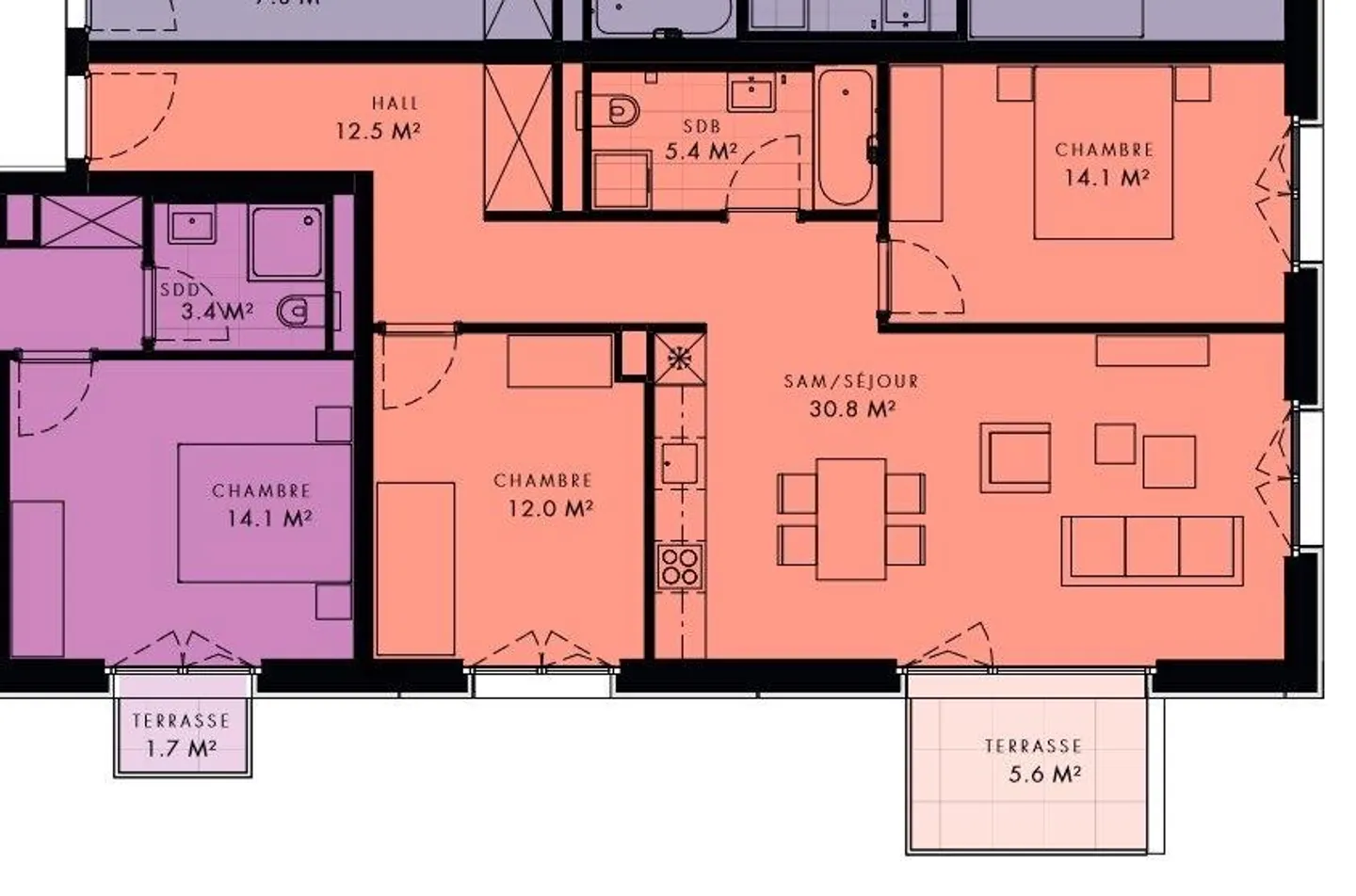 Appartamento moderno di 3,5 locali con balcone a Renens VD - Foto 7 di 7