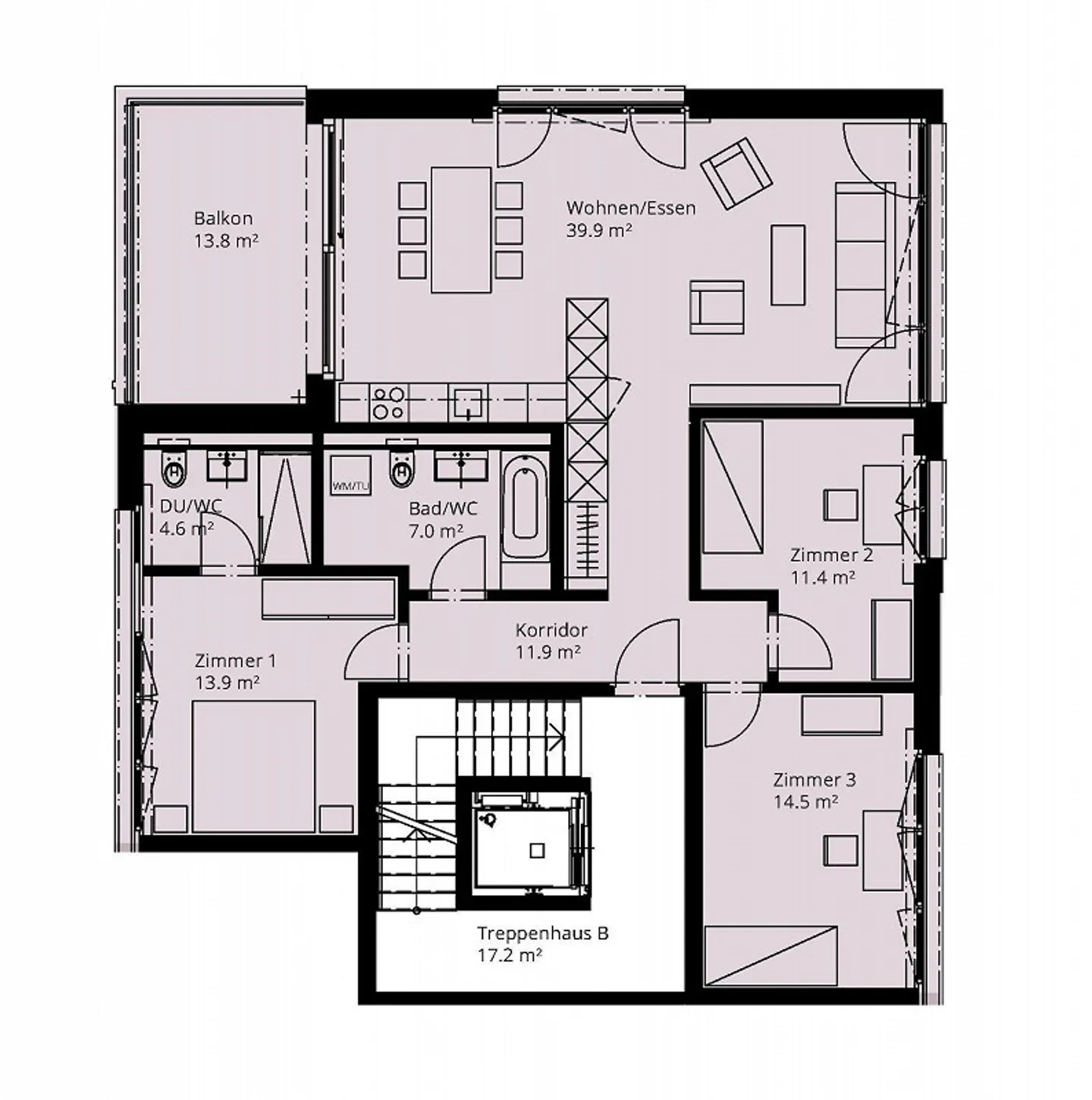 4.5 Zimmerwohnung in Neftenbach - Foto 9 von 9