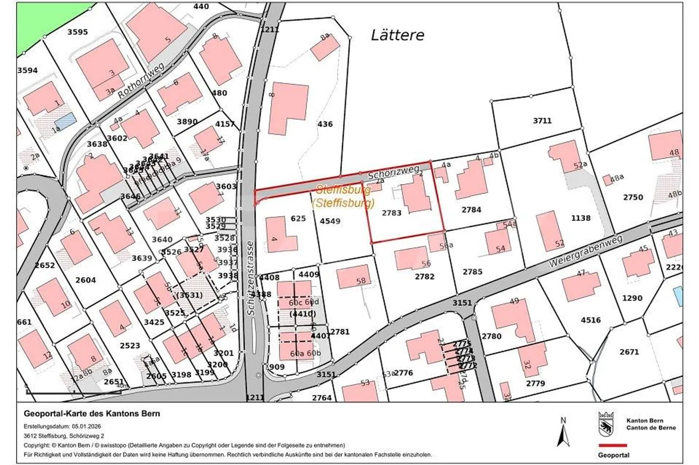 Terreno con potenziale di sviluppo a Steffisburg nella zona W2L - Foto 6 di 7