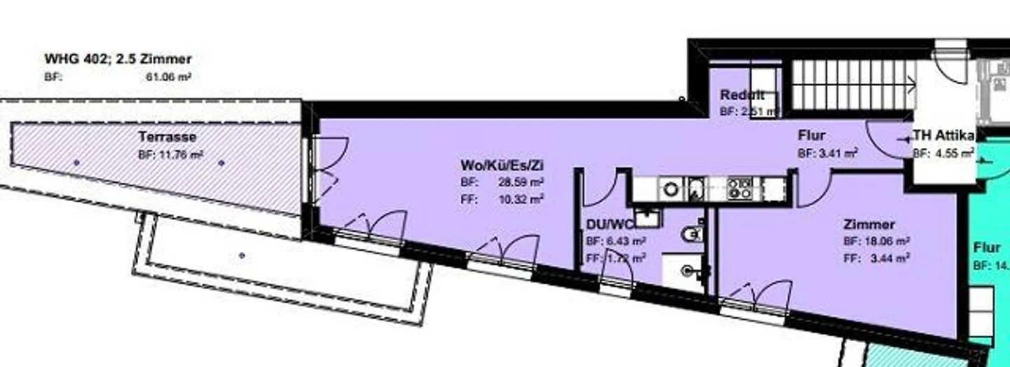 Attico con balcone soleggiato - Foto 6 di 6