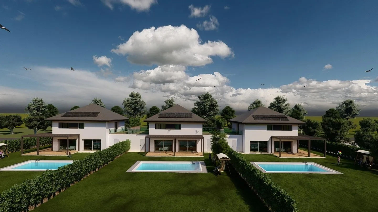 Grande terreno con permesso di costruire e progetto autorizzato per 3 ville a Grandcour (VD) - Foto 4 di 8