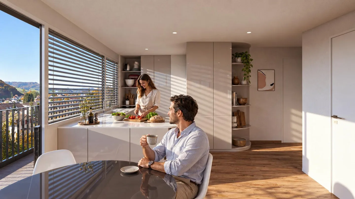 Stunning Penthouse mit Aussicht - Foto 4 von 8