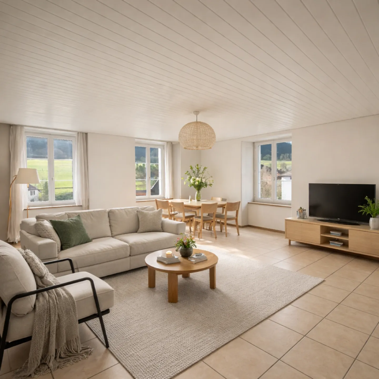 Beautiful 3.5-room apartment on the 2nd floor with modern kitchen in Sonvilier - Photo 1 of 8