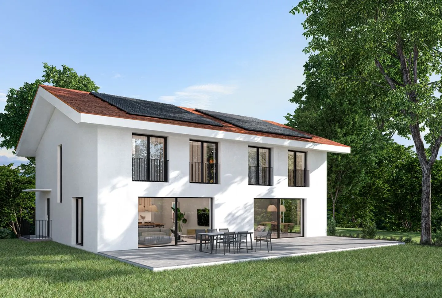 Neue Doppelhaushälfte zum Verkauf auf Plänen in Payerne - Foto 4 von 8