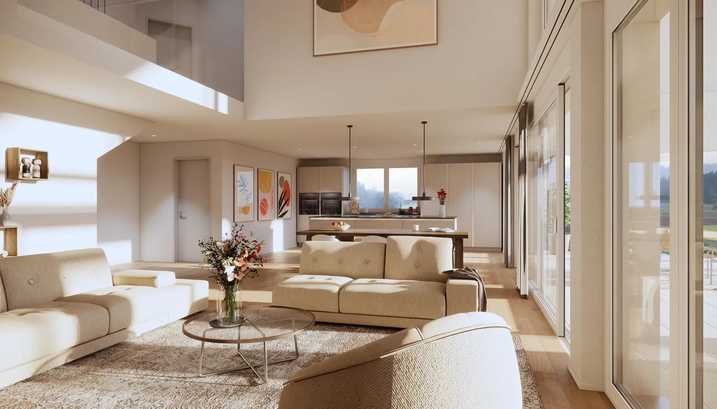 Appartamento duplex esclusivo di 4,5 stanze nel progetto di nuova costruzione Rumlikon - Foto 4 di 13