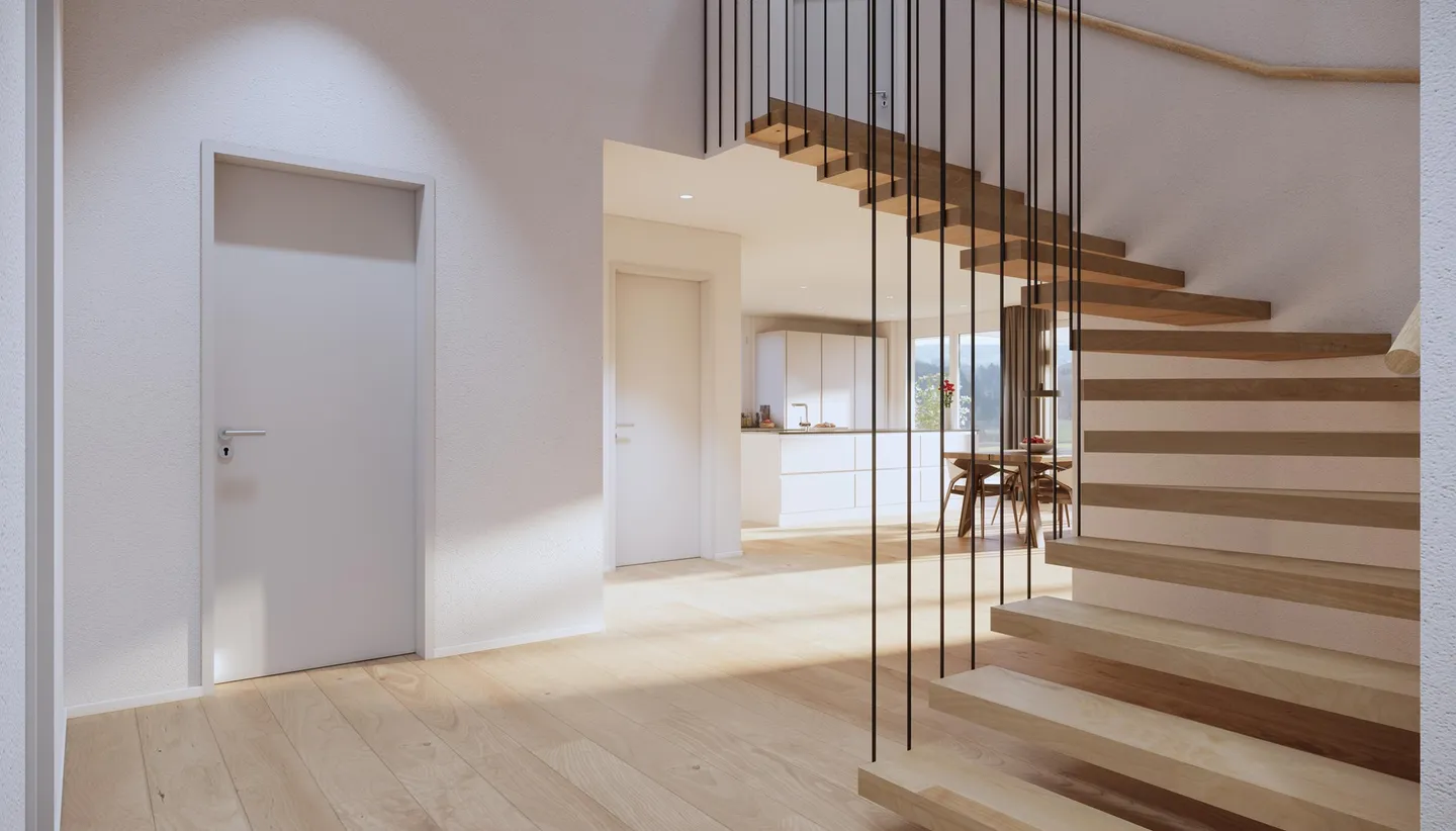 Appartamento duplex esclusivo di 4,5 stanze nel progetto di nuova costruzione Rumlikon - Foto 7 di 13