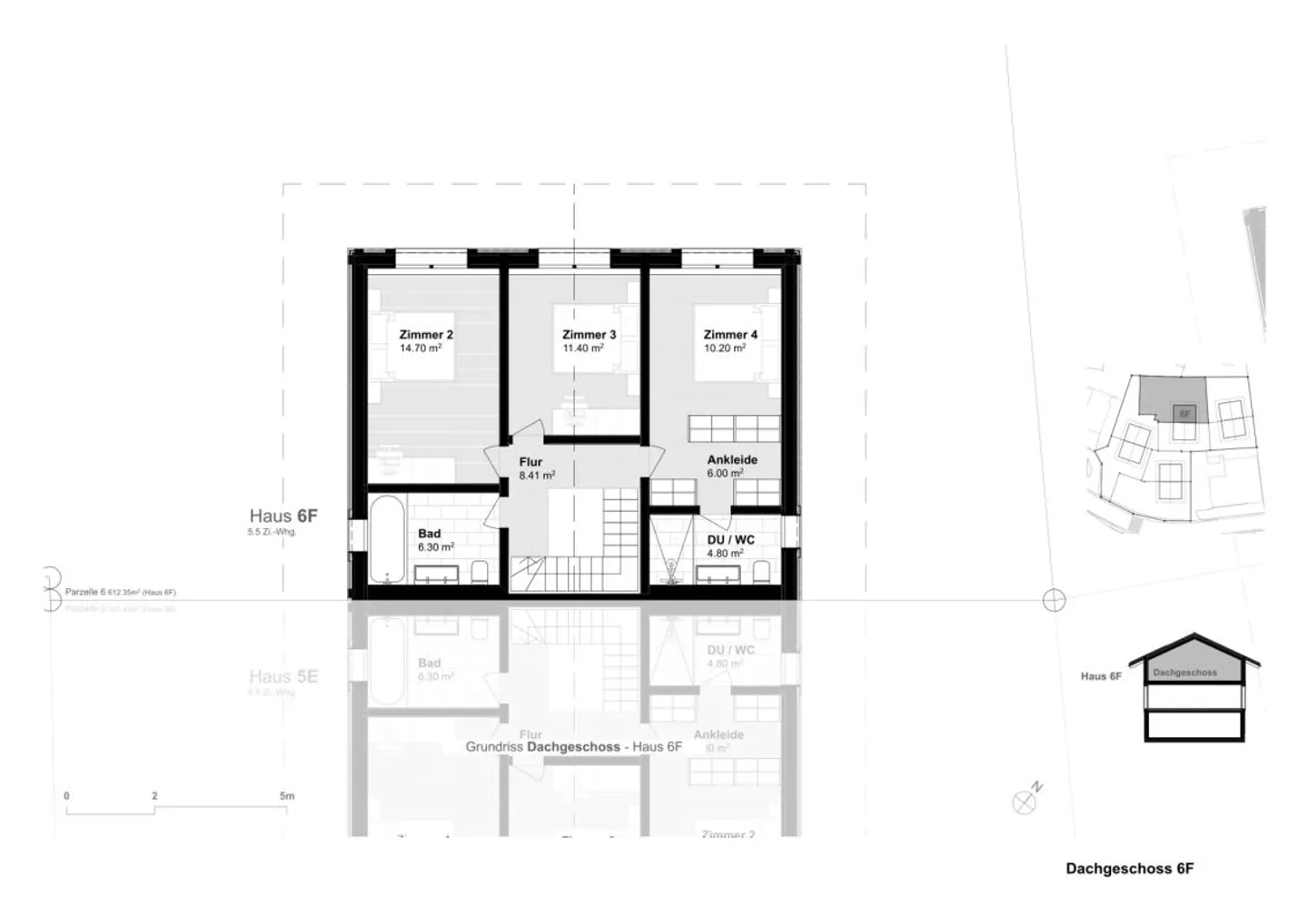 5.5-Room Semi-Detached House as a High-Quality Primary Residence (6F)... - Photo 12 of 13