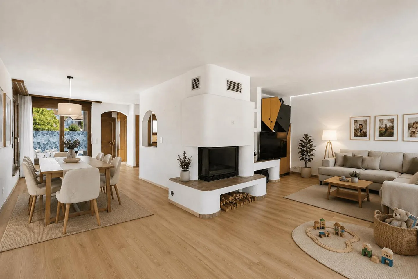 Maison semi-détachée de 6,5 pièces avec beaucoup d'espace et de potentiel à Kindhausen - Photo 4 sur 14