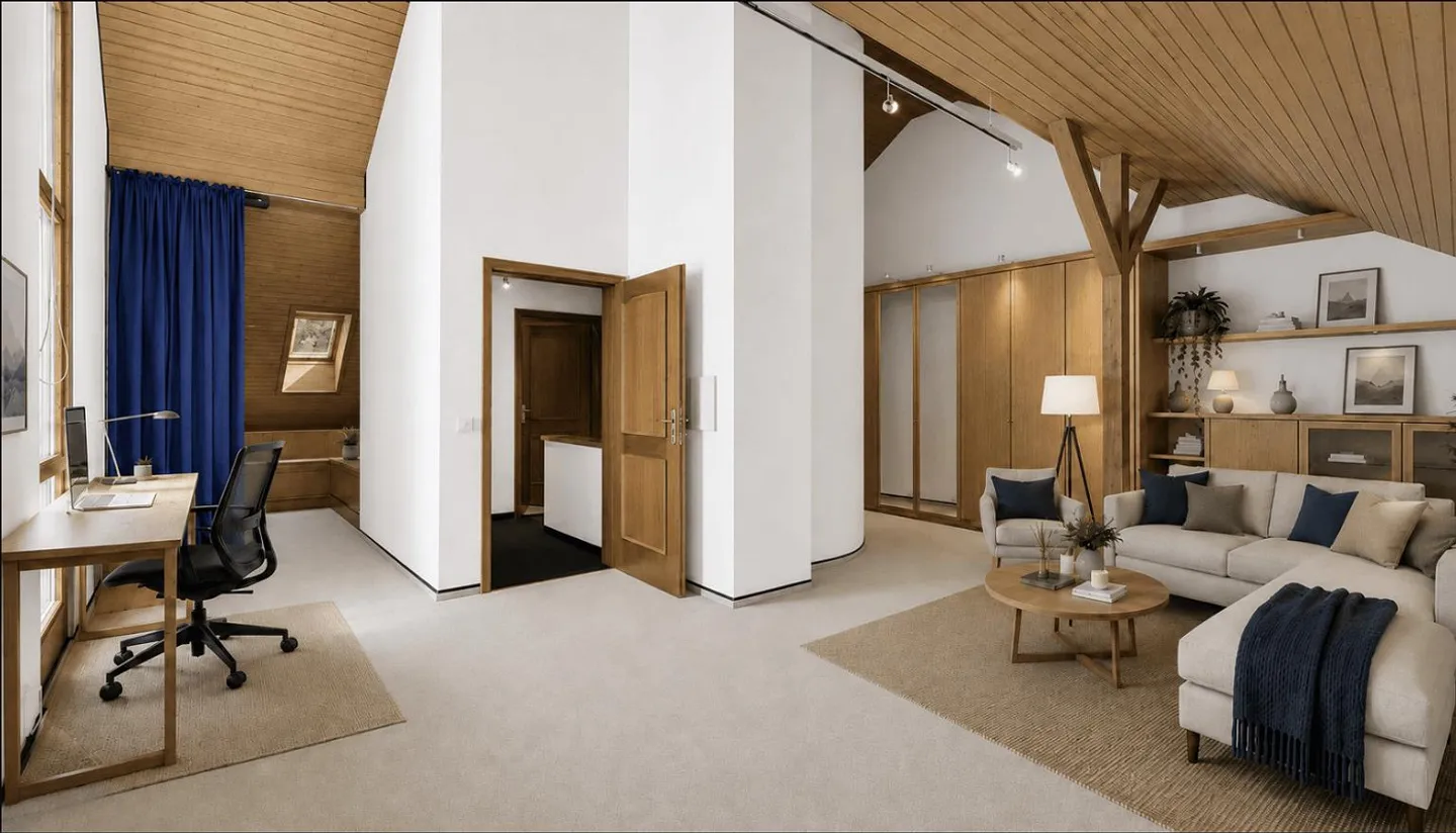 Maison semi-détachée de 6,5 pièces avec beaucoup d'espace et de potentiel à Kindhausen - Photo 12 sur 14