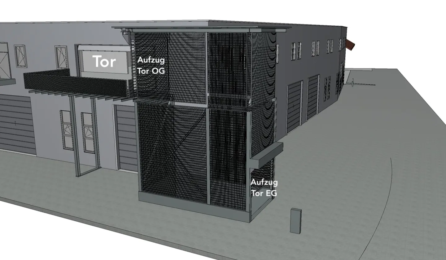 Lagerhalle/Werkhalle 861m2 mit Option Scherenbühne für Fahrzeuge - Foto 8 von 9