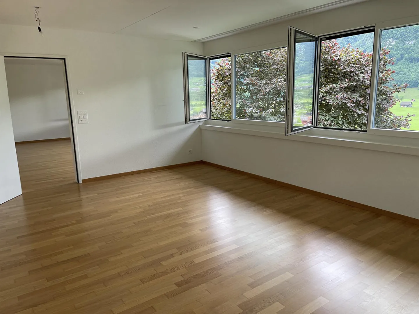 Appartement lumineux de 2,5 pièces avec terrasse et vue sur la montagne à Giswil - Photo 4 sur 11