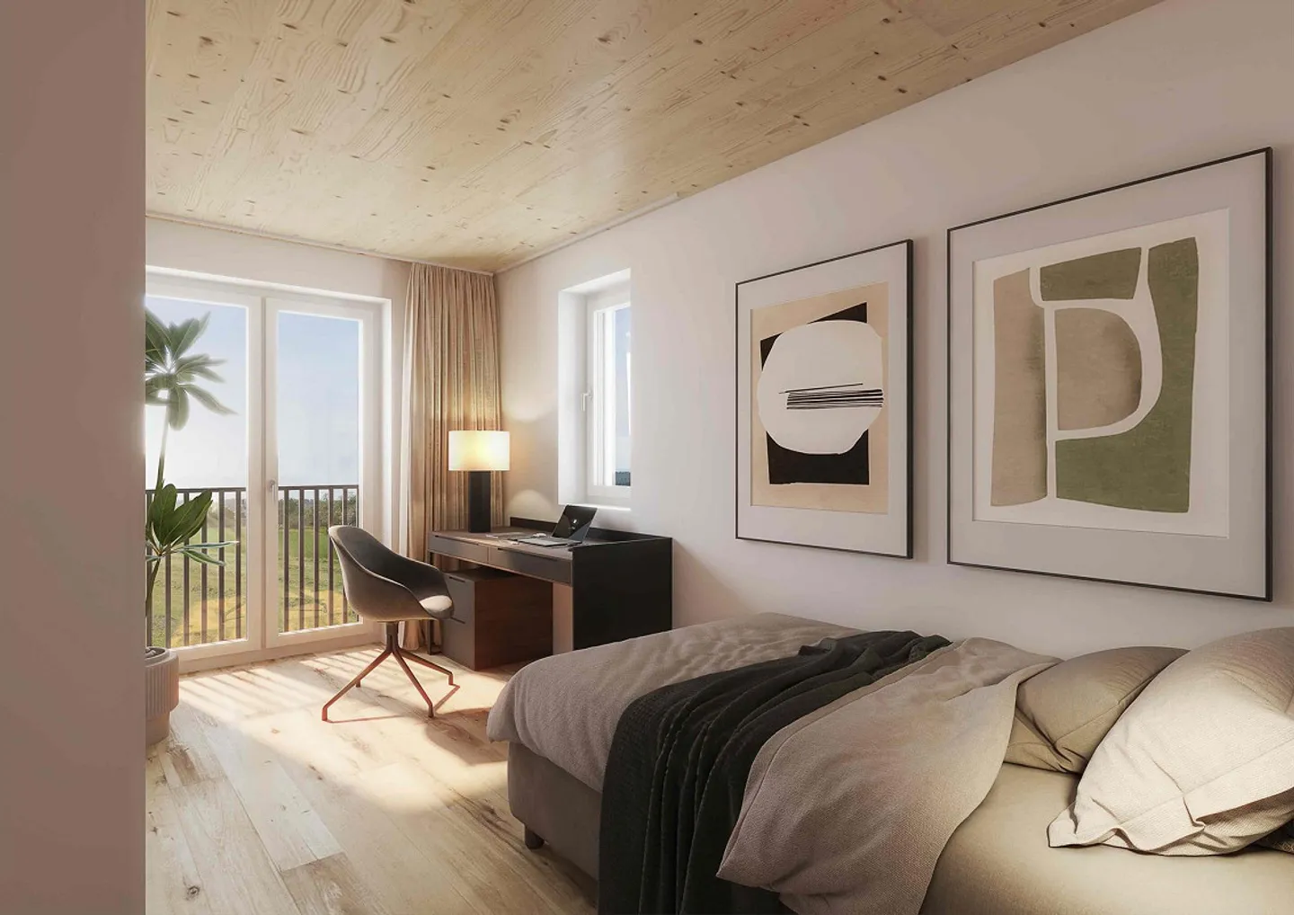 Newly built row house with 4.5 rooms and a magnificent view - Photo 10 of 12