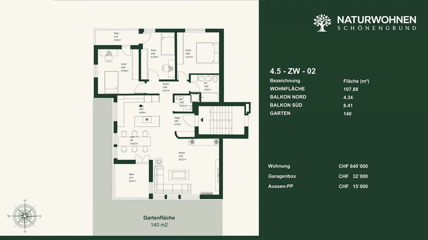 Appartement de jardin 4,5 pièces rez-de-chaussée – Liberté que l'on ressent - Photo 11 sur 11