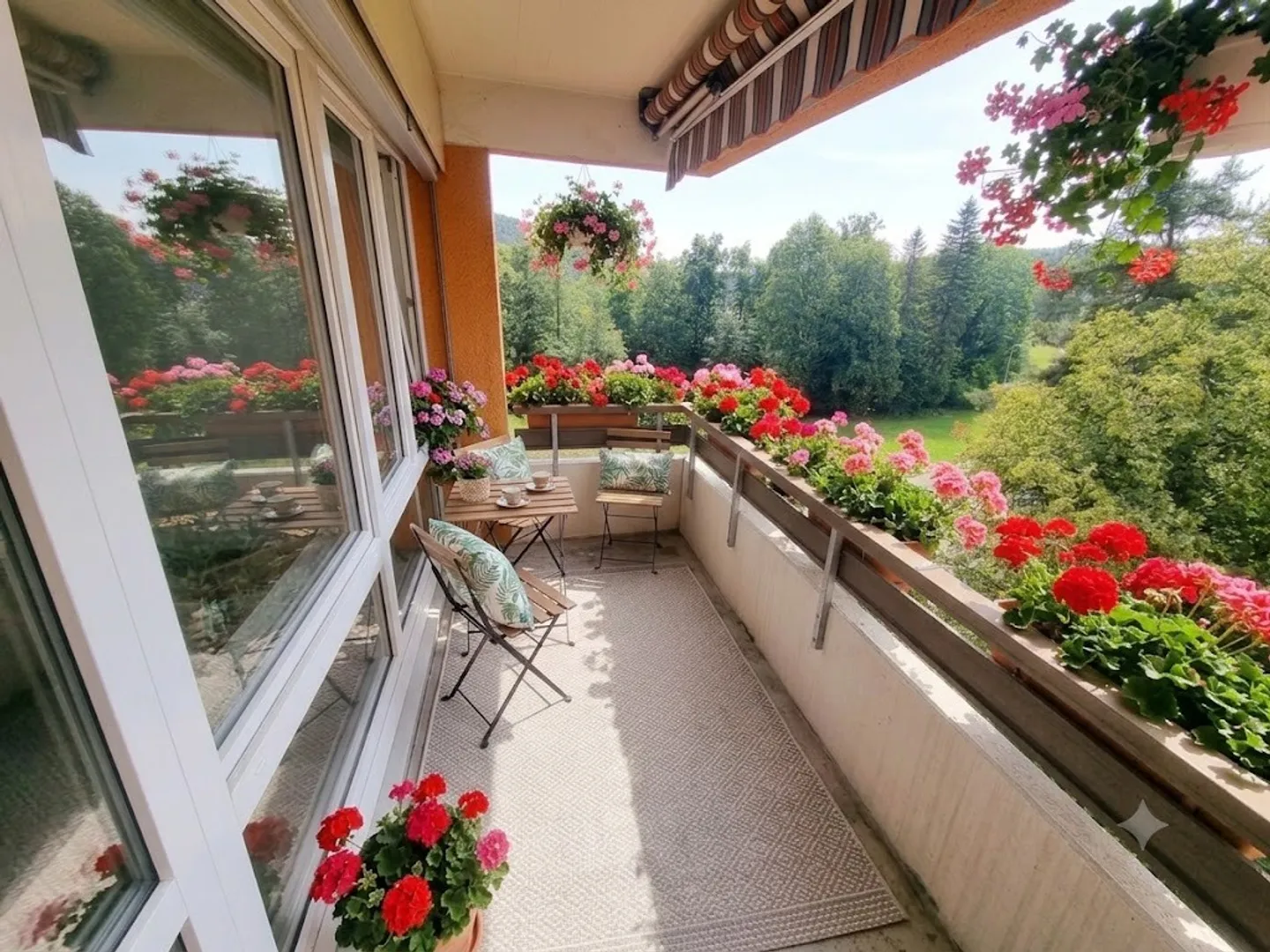 Bright 1-room apartment freshly painted, with new flooring and balcony overlooking greenery - Photo 3 of 5