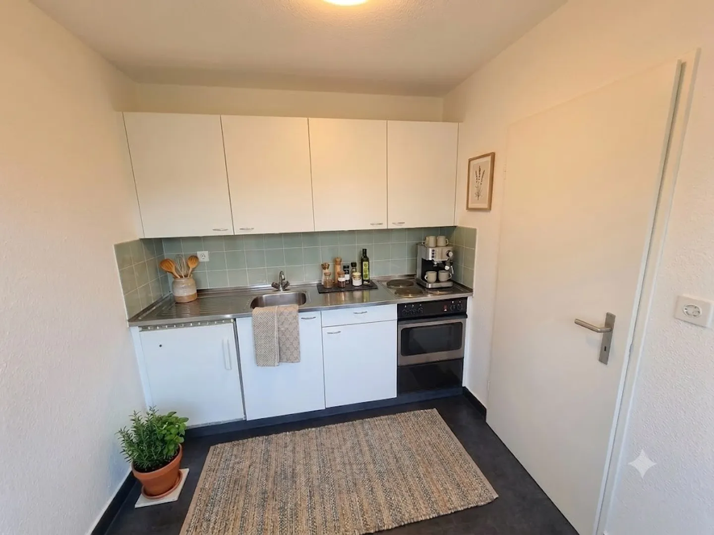 Bright 1-room apartment freshly painted, with new flooring and balcony overlooking greenery - Photo 5 of 5