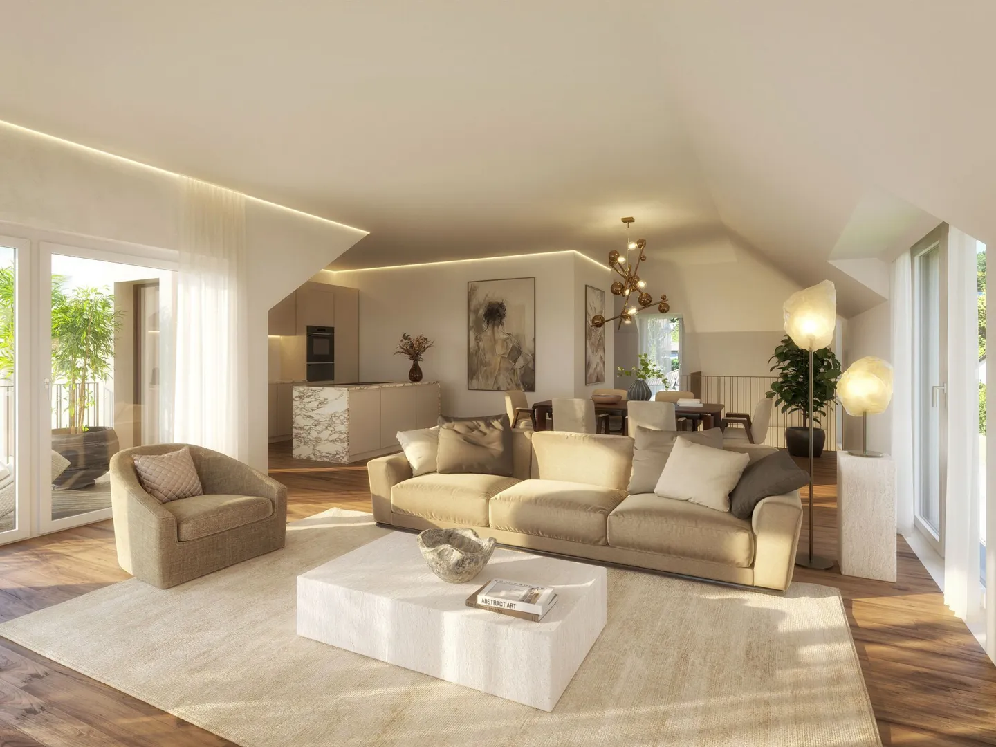 Modern Attika Penthouse in Biel-Benken - Photo 3 of 3