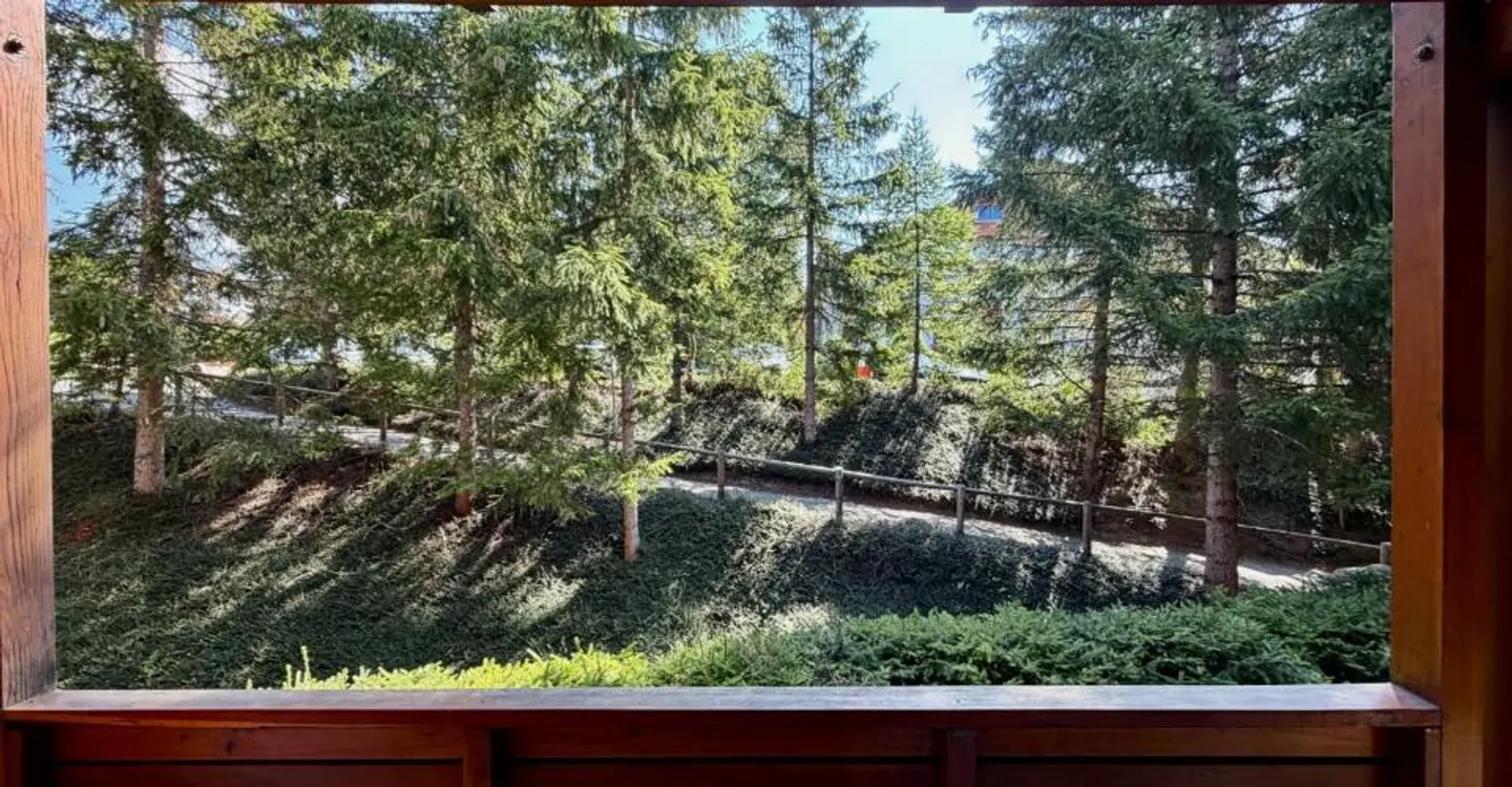 In affitto a Crans-Montana – Incantevole appartamento di 2,5 locali con balcone in un ambiente boschivo. - Foto 9 di 12