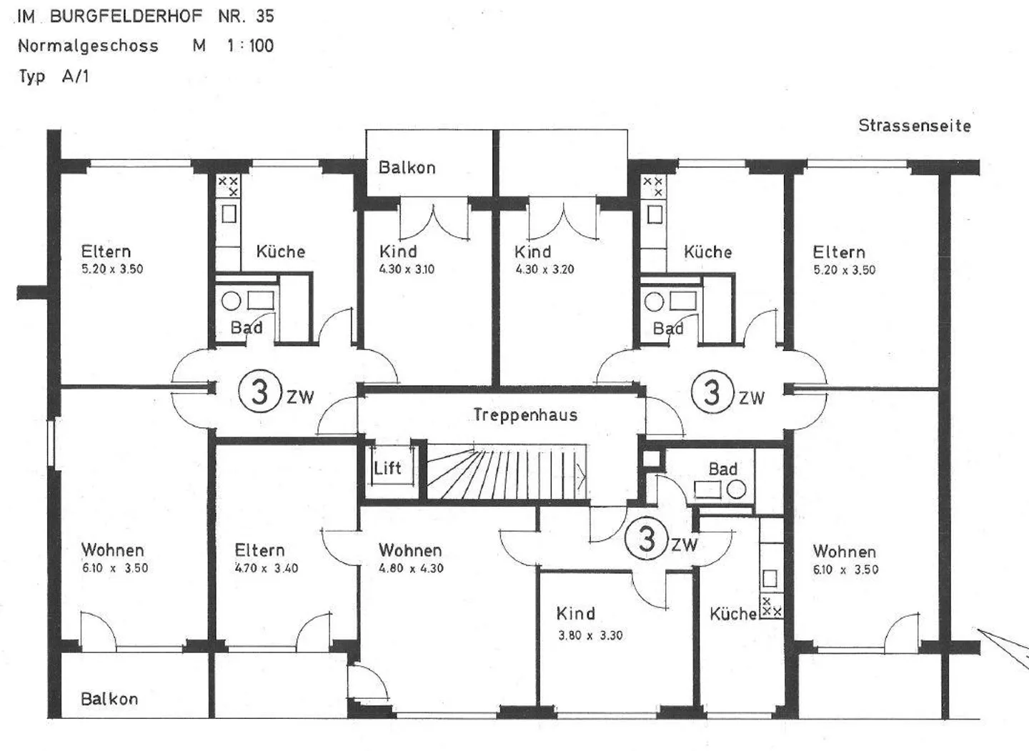 Appartamento di 3 stanze alla periferia di Basilea nella WG Burgfelderhof (3522) - Foto 13 di 13