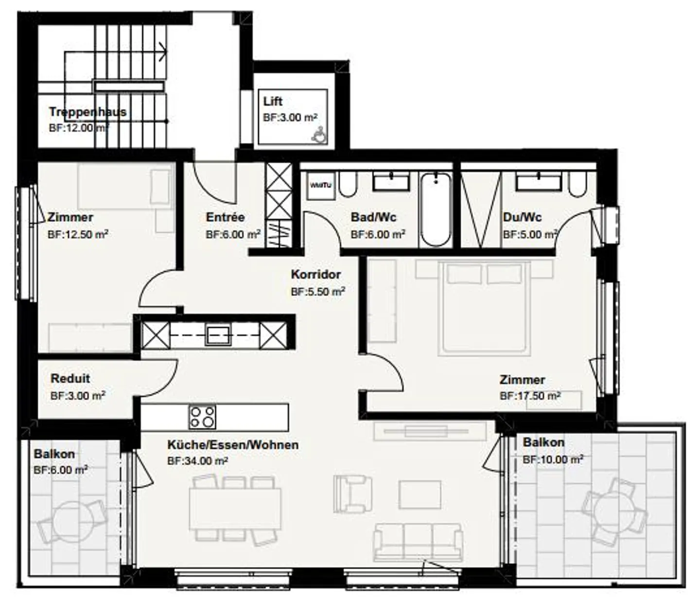 Newly built apartment with two balconies and lake view - Photo 14 of 14