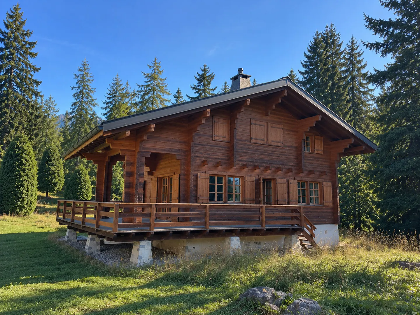 Charmantes Schweizer Chalet mit Garten - Foto 3 von 6