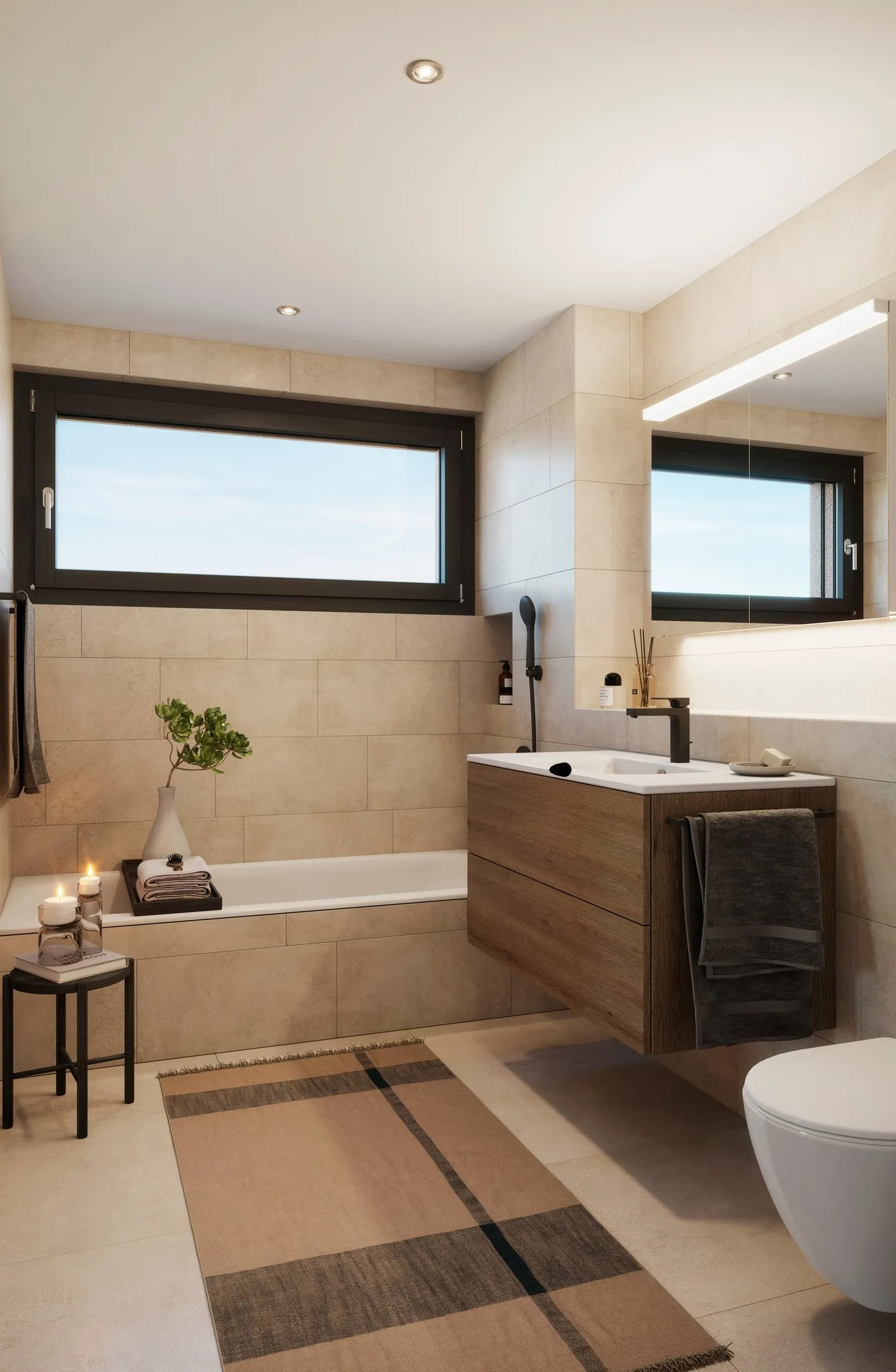 APPARTEMENT SPACIEUX 3 1/2 CHAMBRES, VUE PARTIELLE SUR LE LAC, ENSOLEILLÉ, CALME, AU MILIEU DU VILLAGE - Photo 6 sur 11