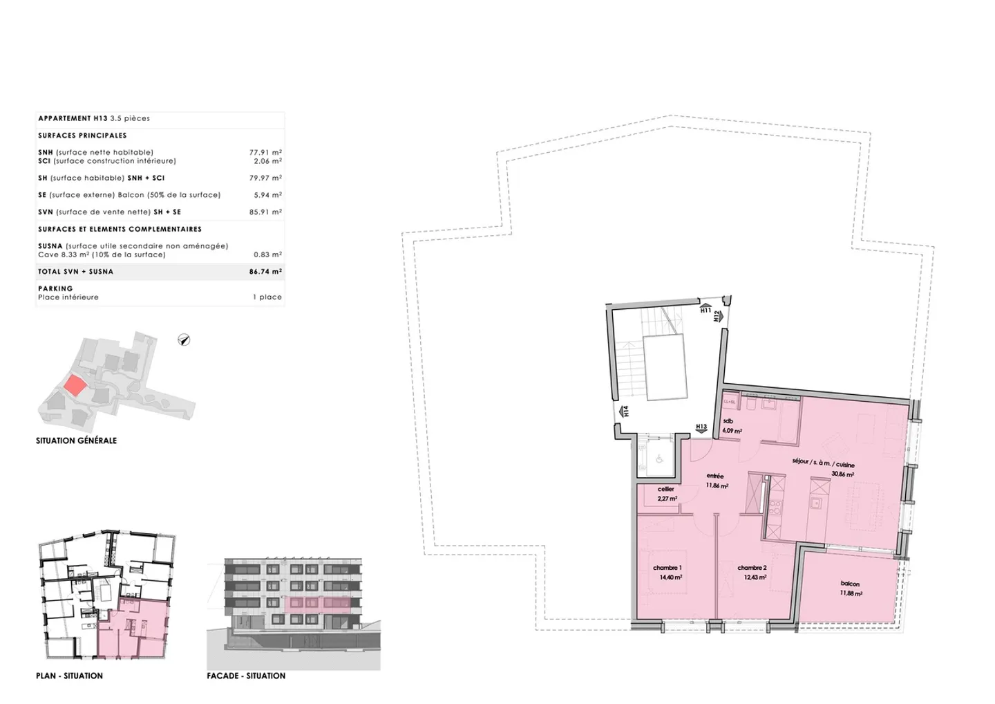 Modernes Apartment Nähe Bahnhof Payerne - Foto 5 von 5