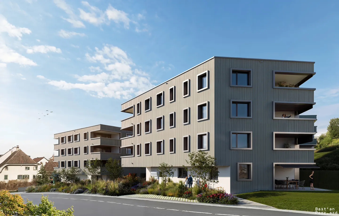 Modernes Apartment Nähe Bahnhof Payerne - Foto 4 von 5