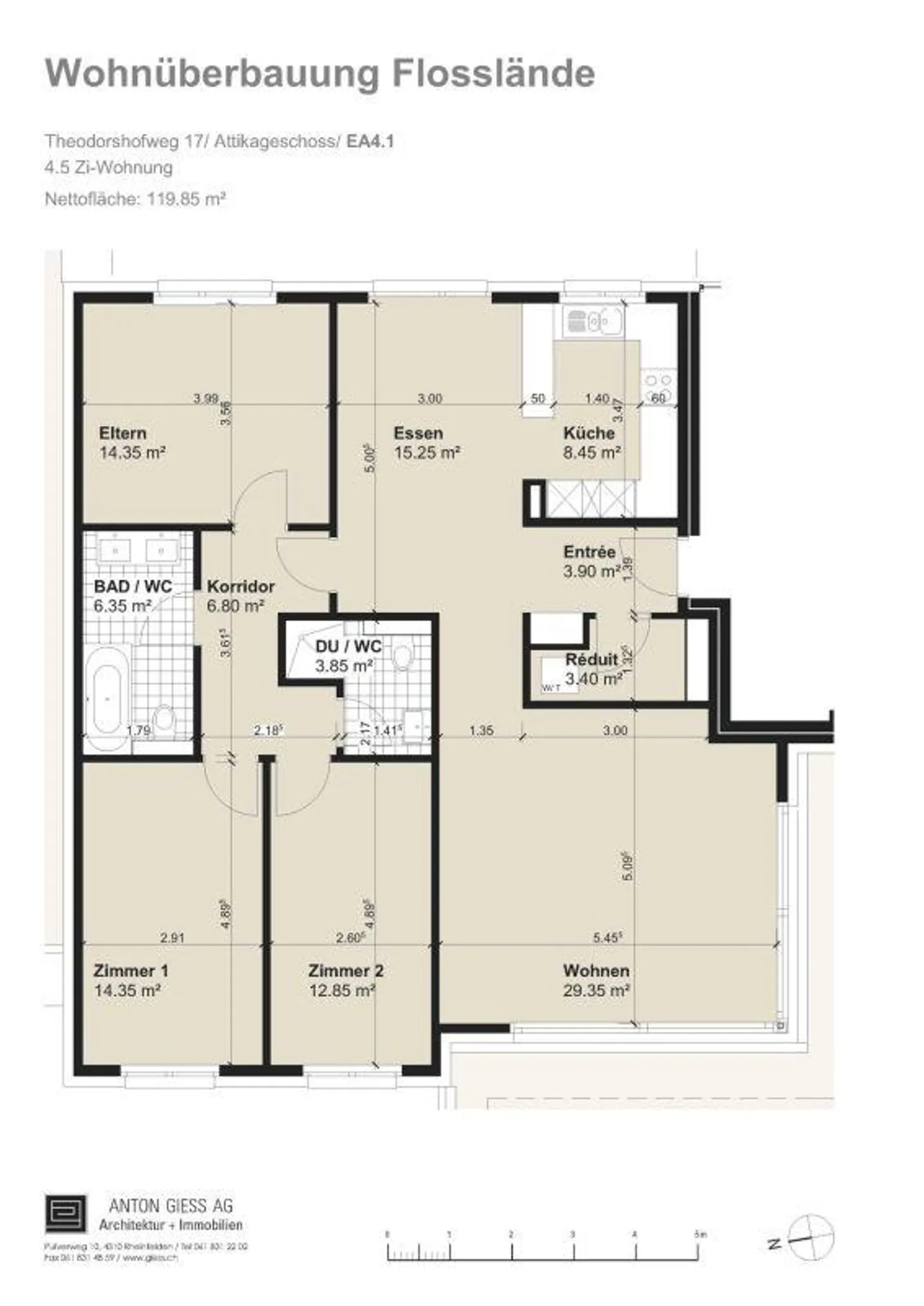 170m2 Terrace - Excellent View in Rheinfelden - Photo 16 of 17