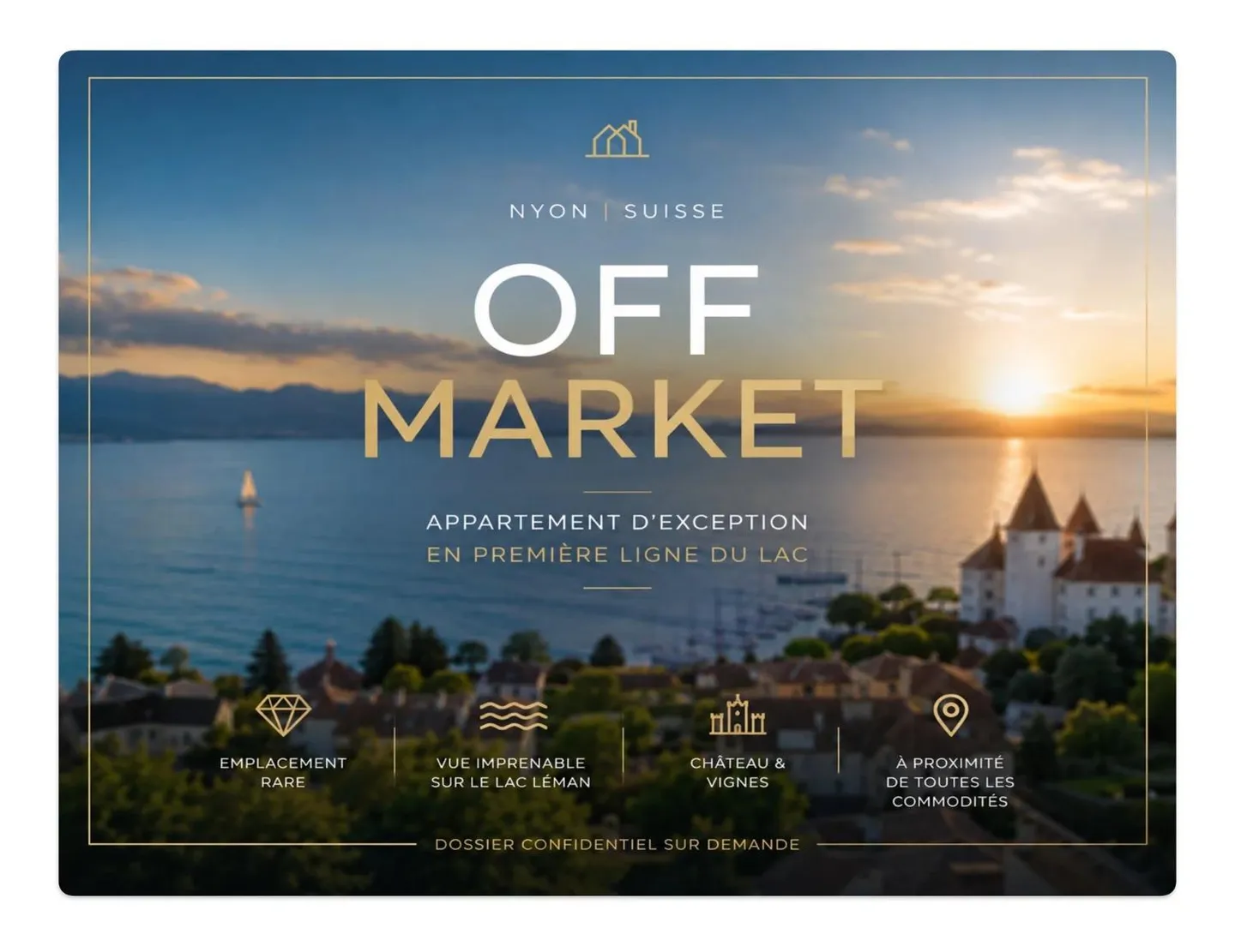 Appartamento di lusso con vista lago a Nyon - Foto 1 di 2