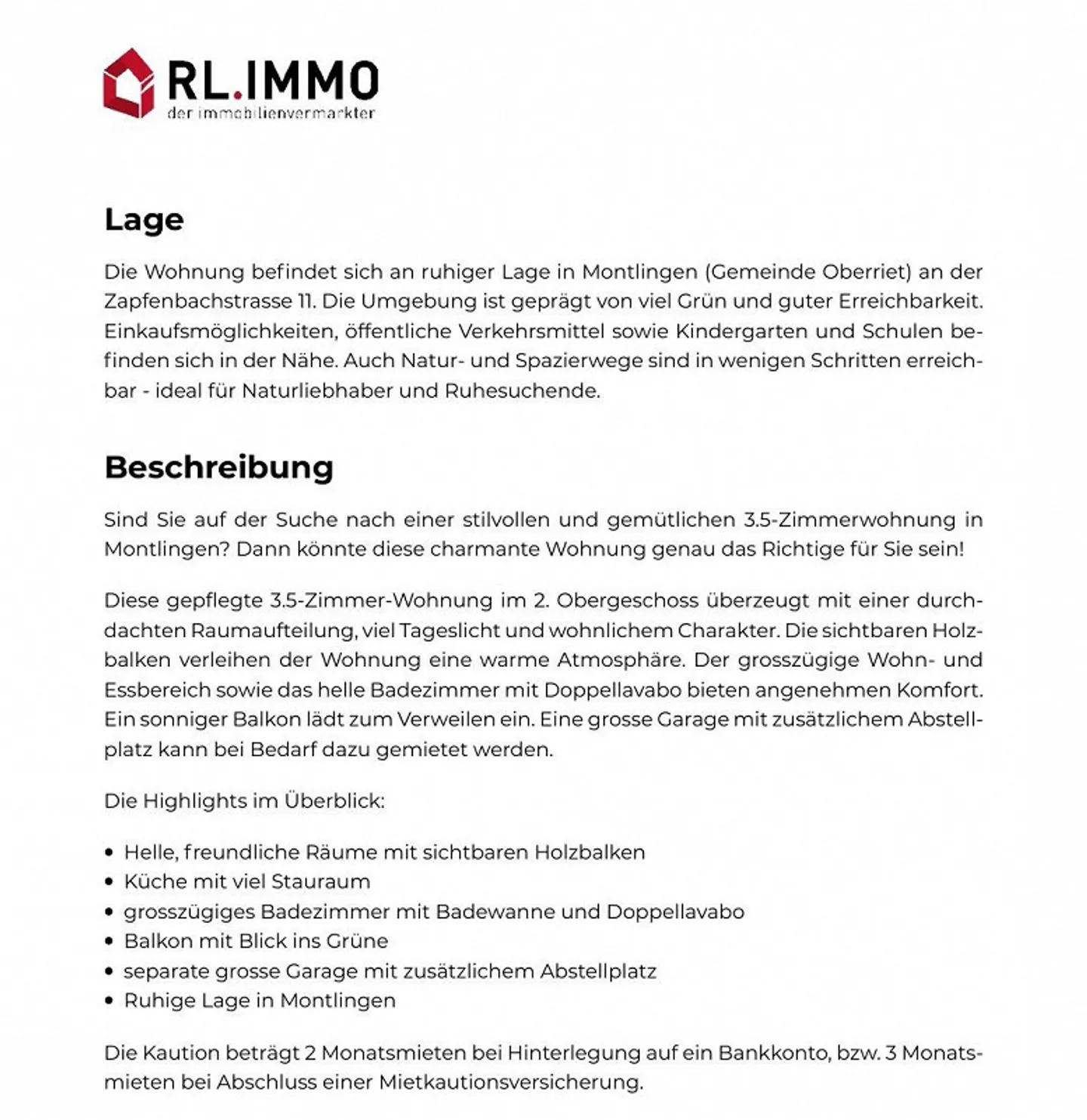 Charmante Wohnung in Montlingen - Foto 12 von 14