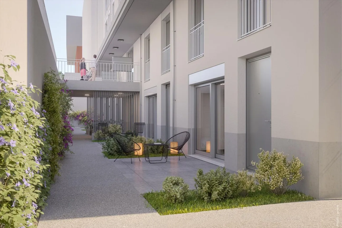 Appartement spacieux avec 4,5 pièces et 52 m² d'espace de vie plus terrasse - Photo 3 sur 3