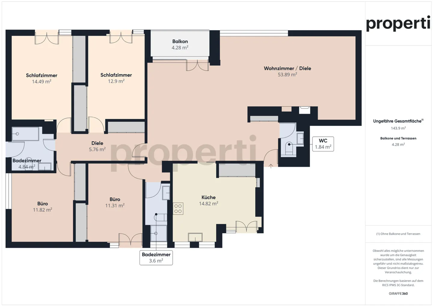 Elegante appartamento di 5,5 stanze a Sorengo - Foto 11 di 12