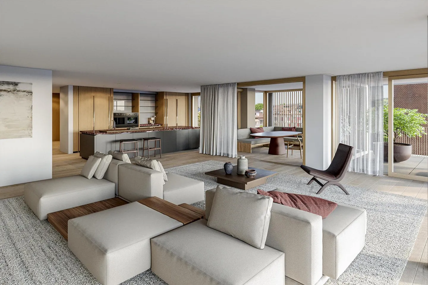 New Construction Project Lake Pavilion City of Zug - High-Quality 4.5-Room Apartment - Photo 1 of 3