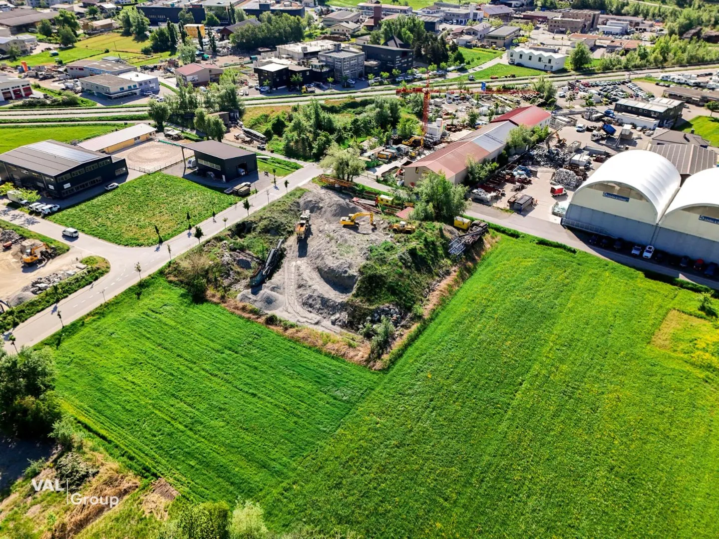 Attraktive Industriebaulandparzelle in Gamsen - Foto 4 von 8
