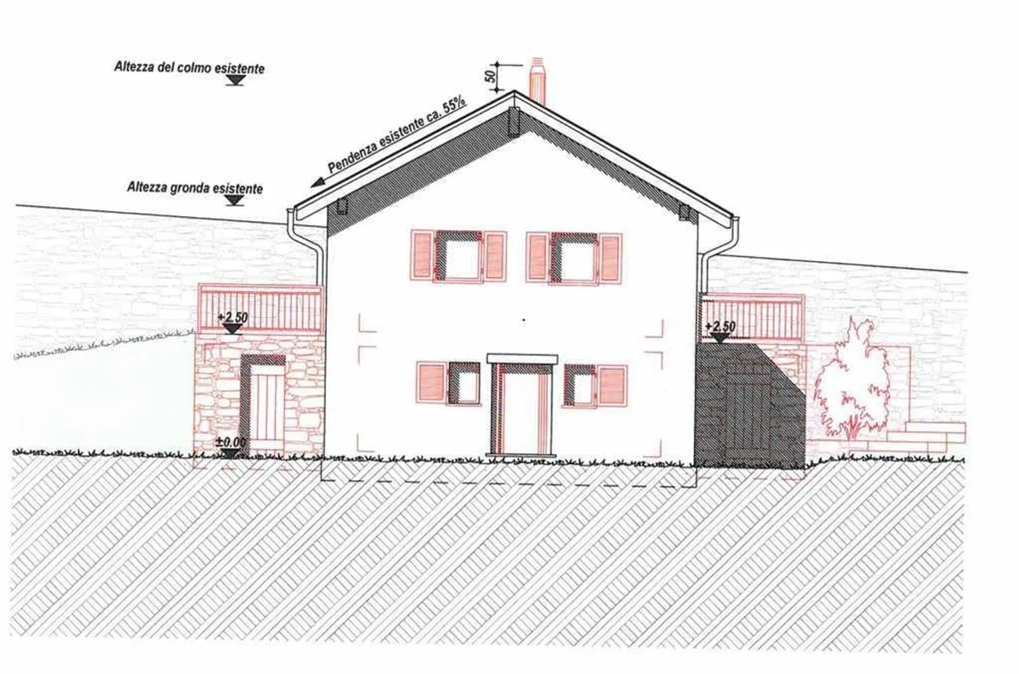 Rustico di 3,5 locali parzialmente riattato con terreno e bella vista - Foto 20 di 23
