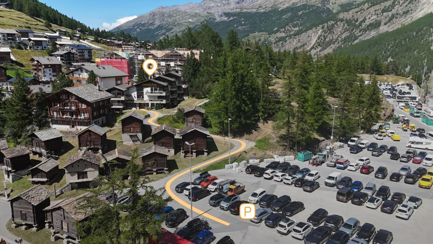 Chambre d'hôtel meublée avec balcon - hebdomadaire à Saas-Fee - Photo 7 sur 7