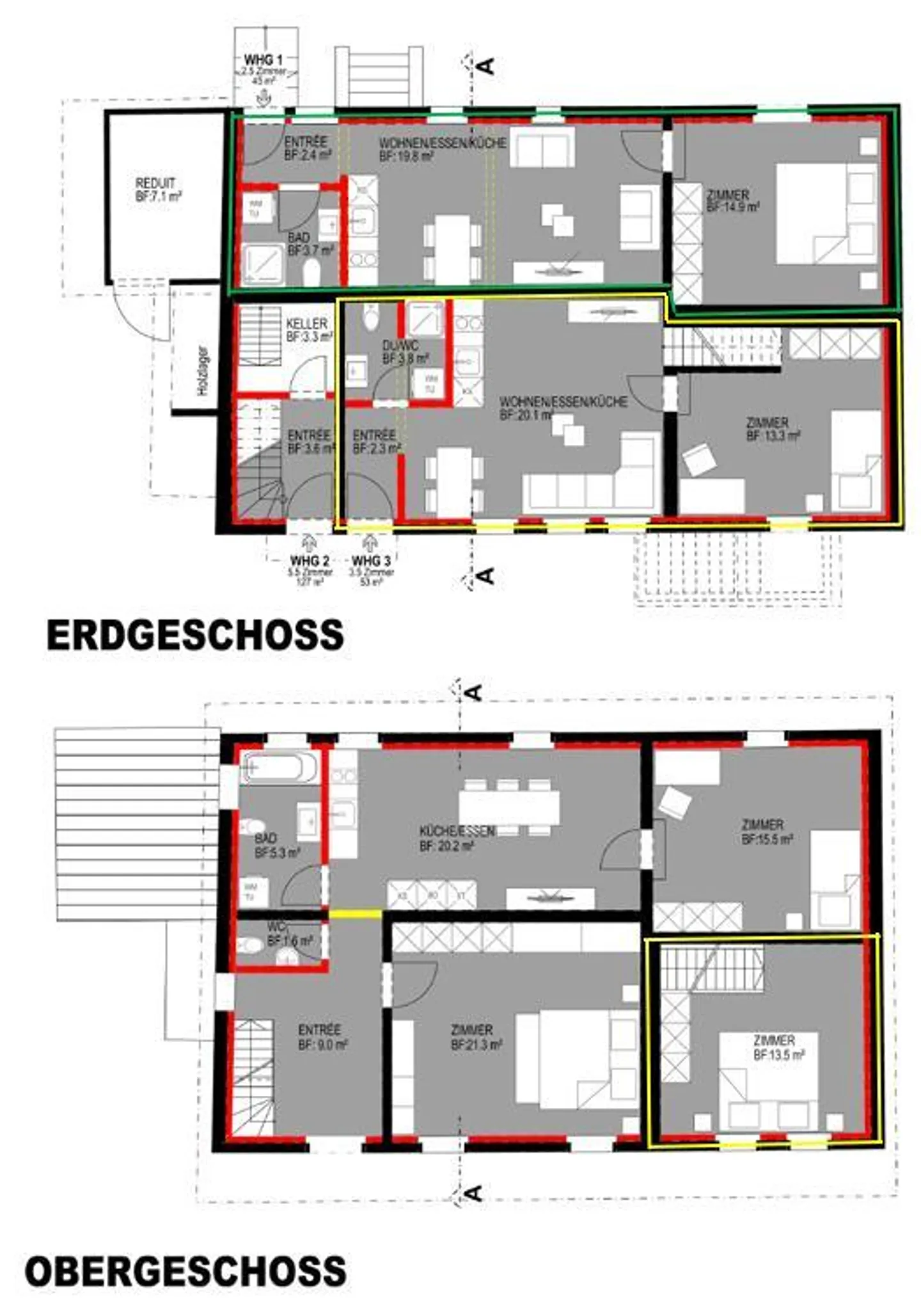Moderno, appartamento 2.5 stanze completamente ristrutturato a Wagenhausen - Foto 7 di 8