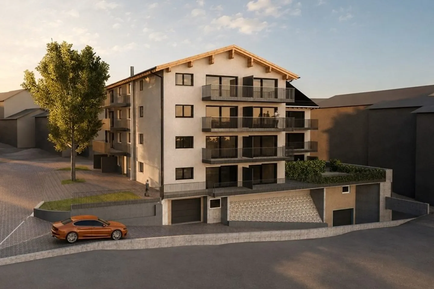 3½-Zimmer-Neubauwohnung Nr. 6  Wohnen mit Komfort im Prättigauerhof, Schiers - Foto 3 di 4