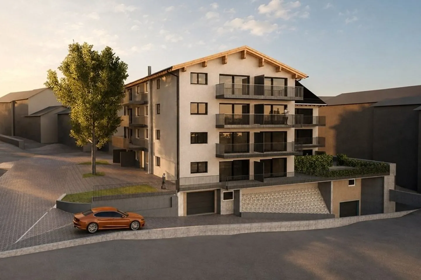 3½-Zimmer-Neubauwohnung Nr. 11  Wohnen mit Komfort im Prättigauerhof, Schiers - Foto 3 di 4