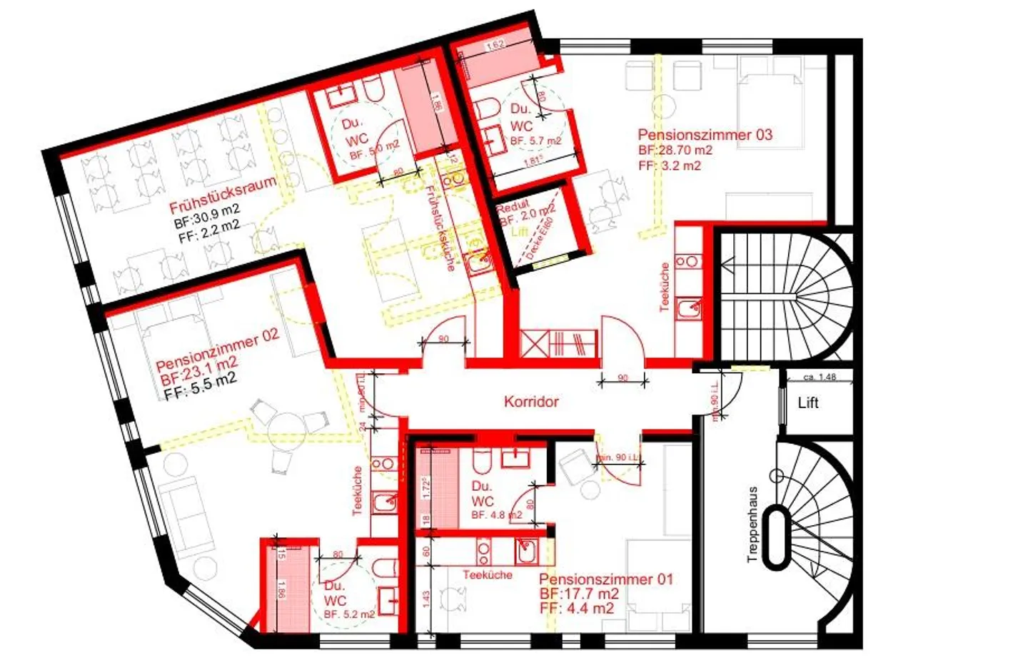 Appartements dans le quartier 4 de Zurich – Première occupation après rénovation complète - Photo 11 sur 11