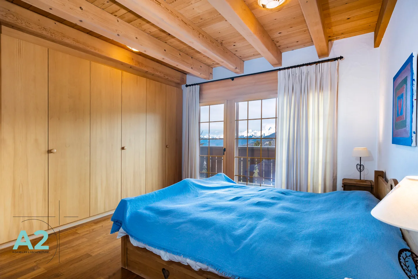 Chalet con Vista mozzafiato sulla Valle e le Alpi - Foto 17 di 19