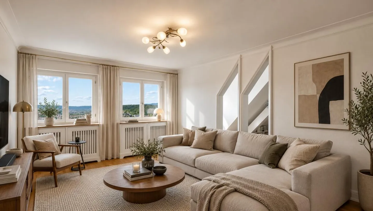 Zürich District 6: Maisonette Apartment with Rooftop Terrace and Panoramic View - Photo 2 of 5