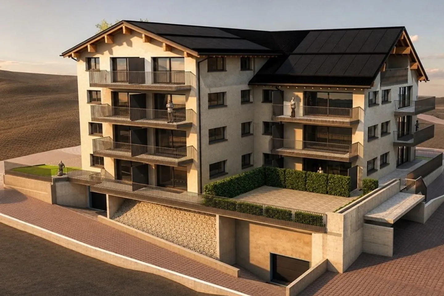 2½-Zimmer-Neubauwohnung Nr. 10  Erstbezug im Prättigauerhof, Schiers - Foto 3 di 4