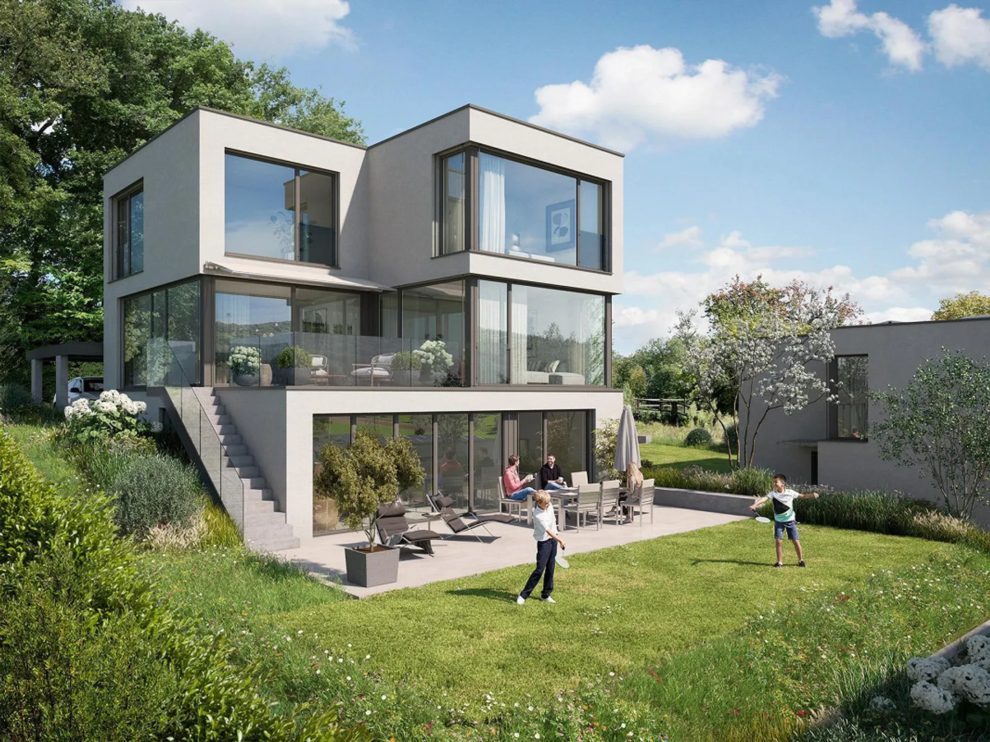 Neues Einfamilienhaus mit Weitblick - Foto 1 von 5