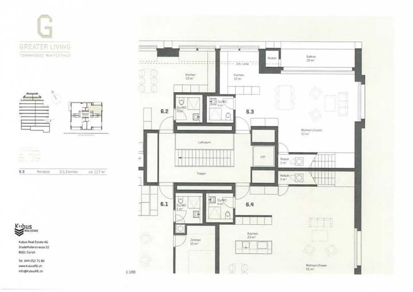 Appartement en attique de 2,5 pièces exclusif - Photo 5 sur 8