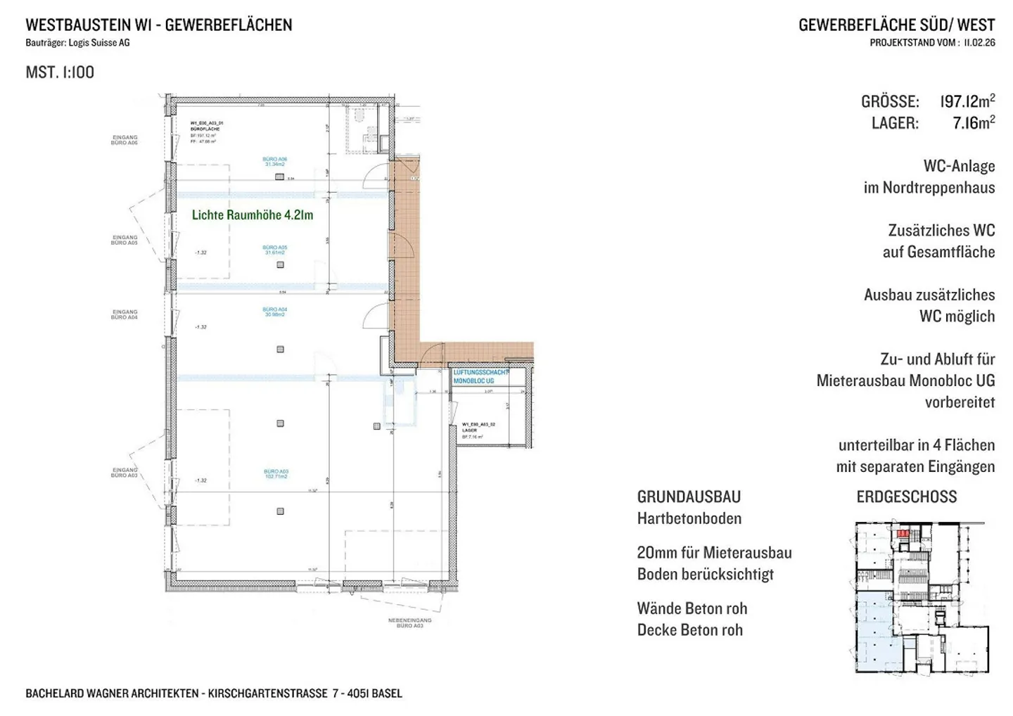 Utilisation commerciale dans le quartier émergent ZEPRA - env. 98 m² - Photo 2 sur 6