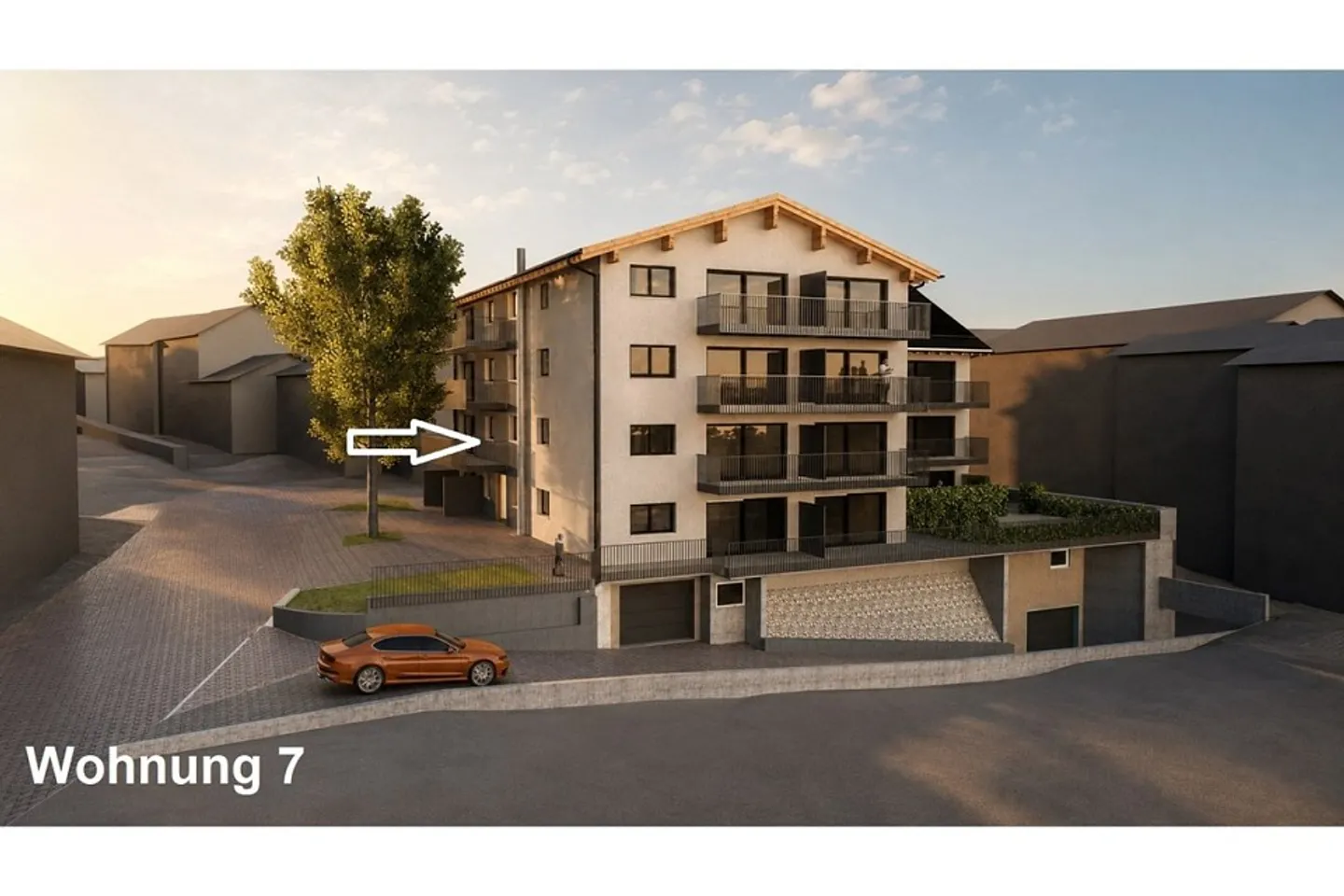 3½-Zimmer-Neubauwohnung Nr. 7  Wohnen mit Komfort im Prättigauerhof, Schiers - Foto 1 di 4